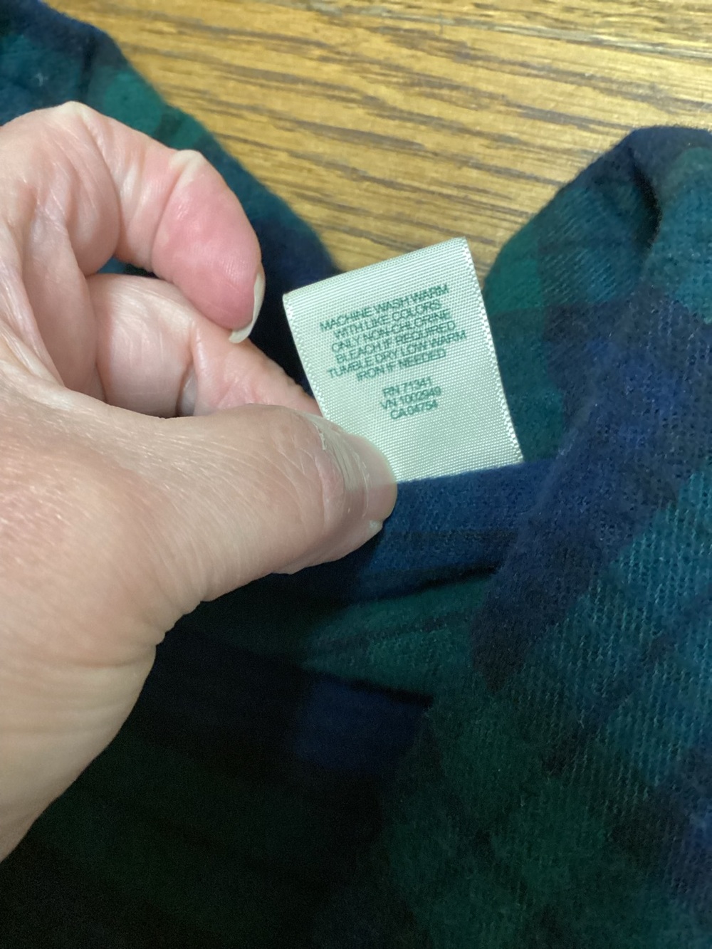 L.L. Bean tartan plaid men’s cotton robe size Large - Picture 6 of 9